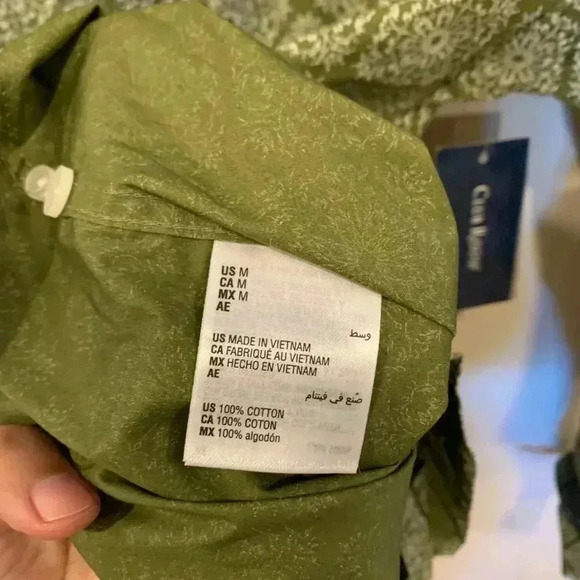 Mens Club Room Refined Woven Button Down NWT - B5 - Picture 5 of 5